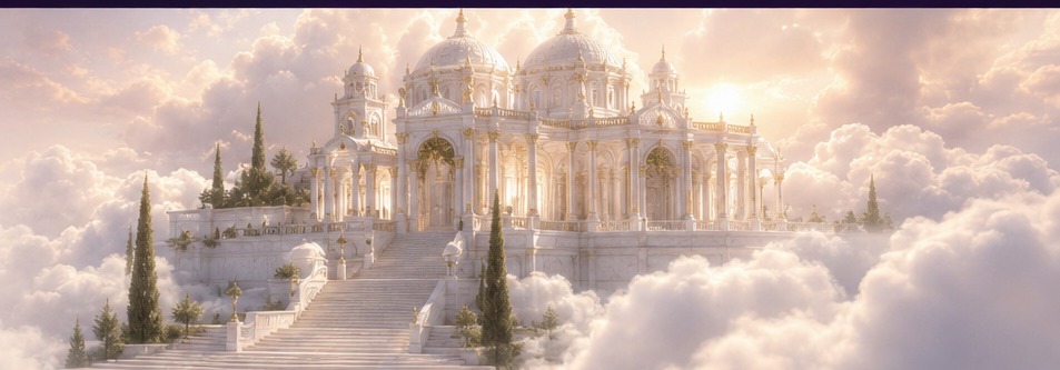 A luminous church building rising through clouds for Holy Convocation 2027